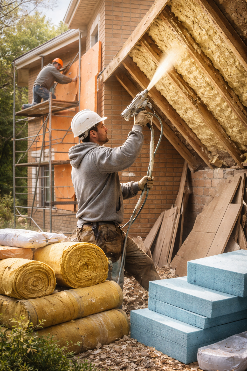 Утепление домов в Салавате под ключ от 4481 руб/м2 | Профессионально — ТепломастерСлв