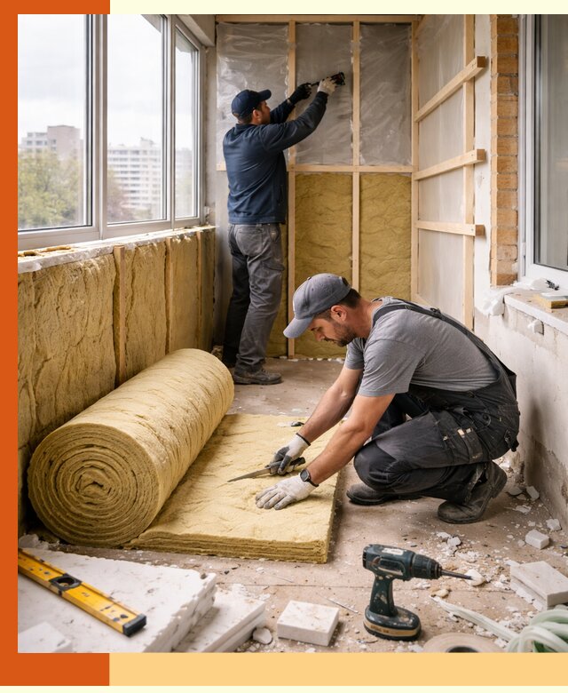 Утепление балкона под ключ в Салавате качественно и быстро