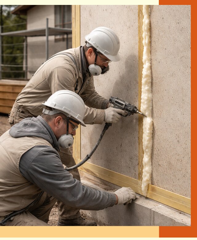 Утепление сип панелей ППУ в Салавате от 5121 руб. под ключ | ТепломастерСлв