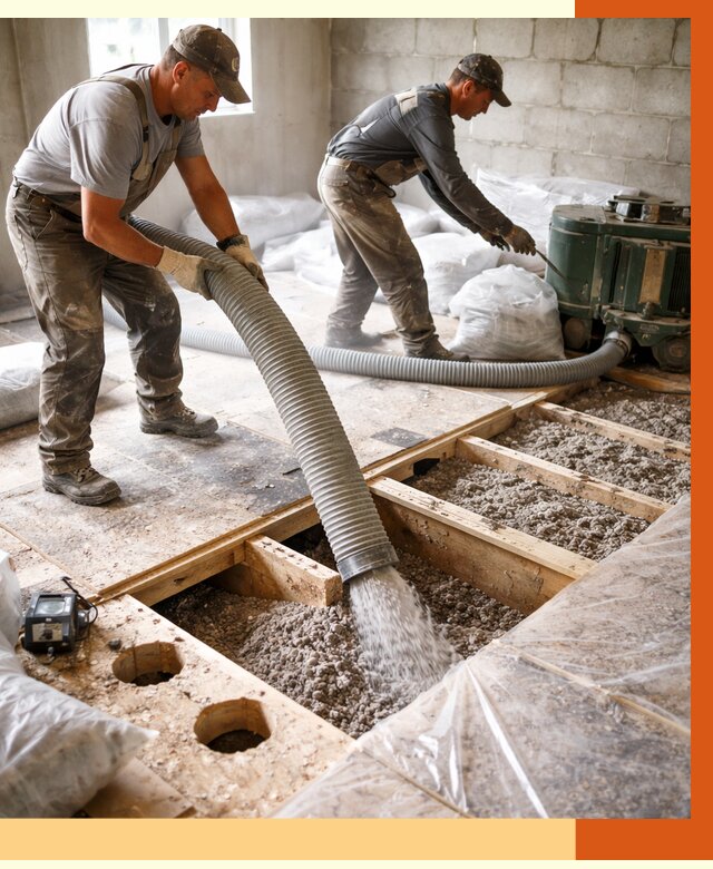 Заполнение пустот перекрытий в Салавате от 4801 руб. под ключ | ТепломастерСлв