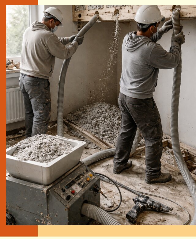 Заполнение пустот перекрытий пеной и наполнителями в Салавате