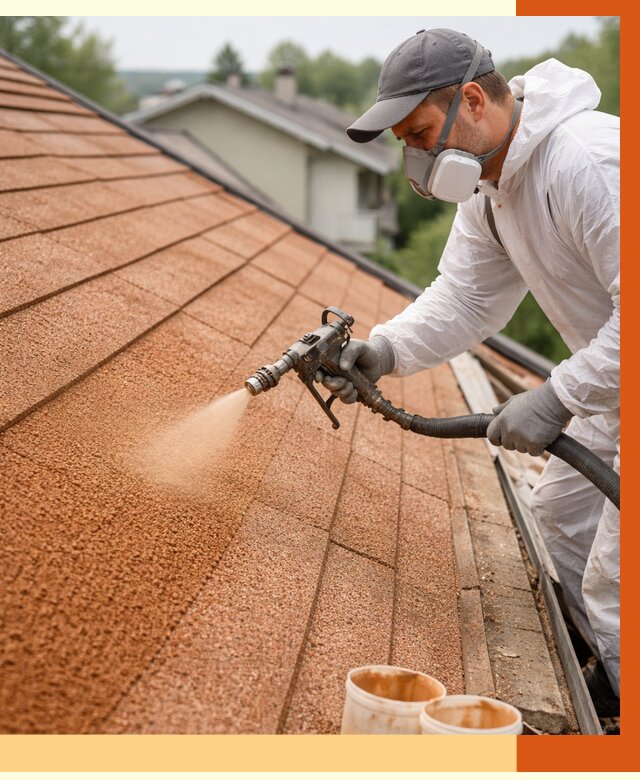 Утепление кровли жидкой пробкой в Салавате от 2881 руб./м² под ключ | ТепломастерСлв