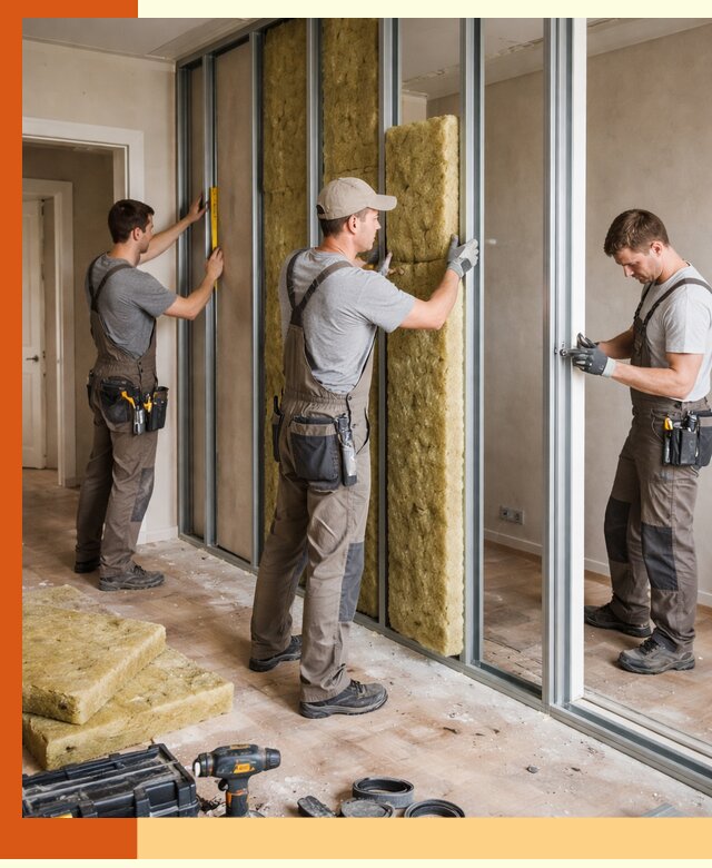 Шумоизоляция межкомнатных перегородок в Салавате эффективно и надёжно