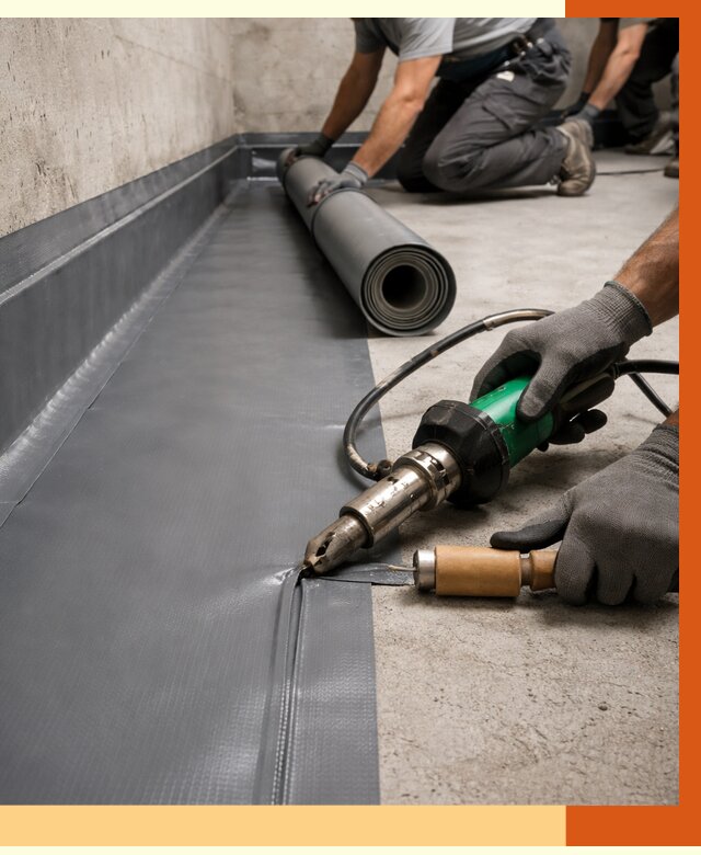Монтаж гидроизоляционной мембраны в Салавате от 1062 руб/м2 | ТепломастерСлв