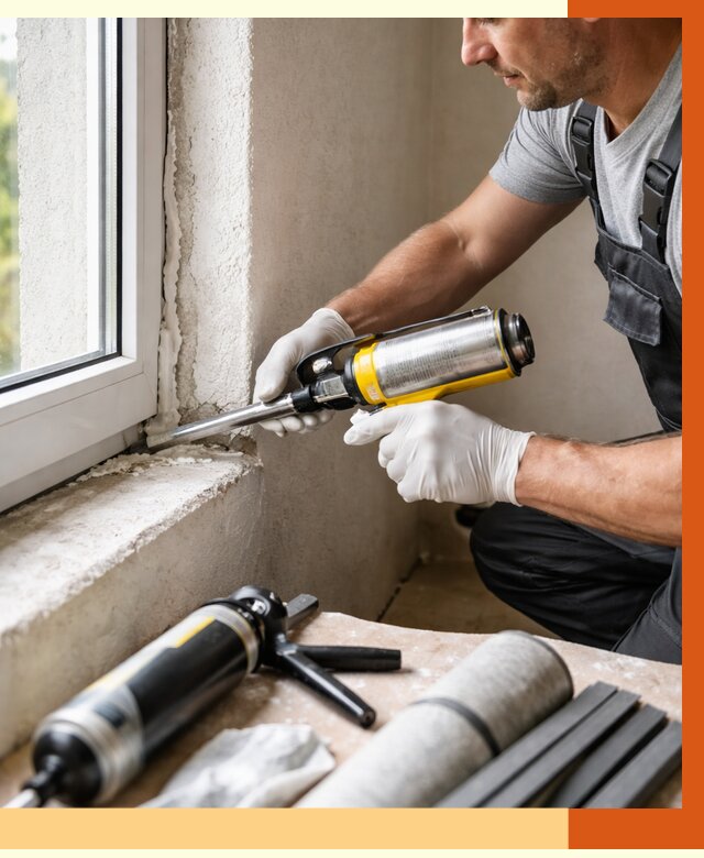 Герметизация стыков и примыканий в Салавате от 1280 руб. под ключ | ТепломастерСлв