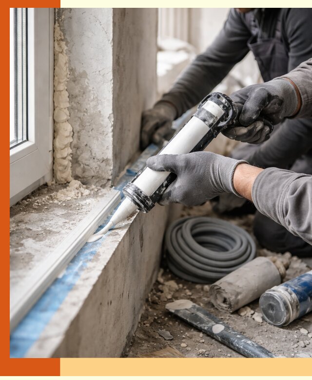 Герметизация стыков и примыканий зданий в Салавате